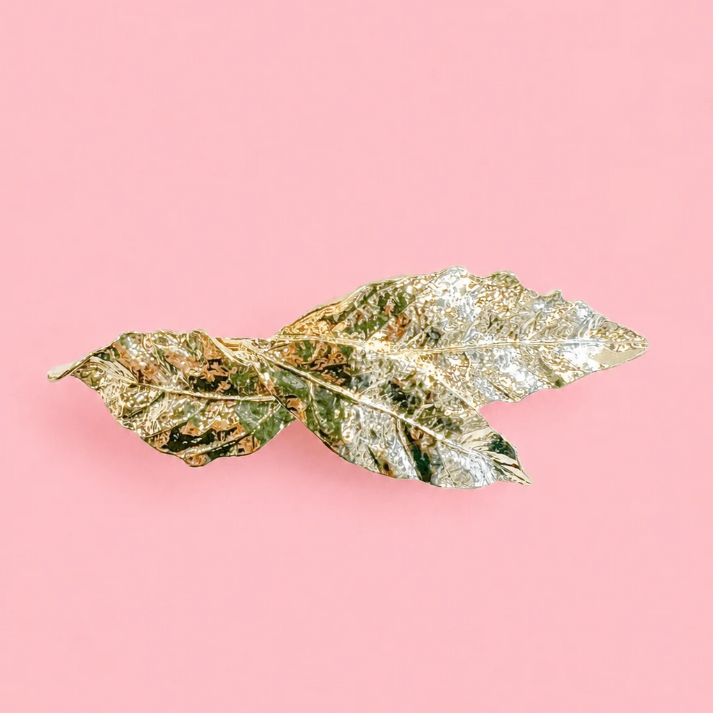 Barrette à cheveux - feuille élégante