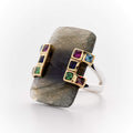 Bague argent et Labradorite - Cassia