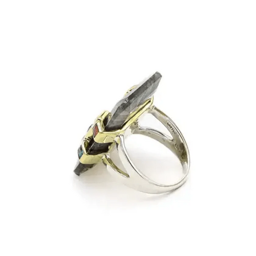 Bague argent et Labradorite - Cassia