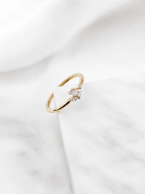 Bague Petite Fleur — Plaqué Or 3 Microns